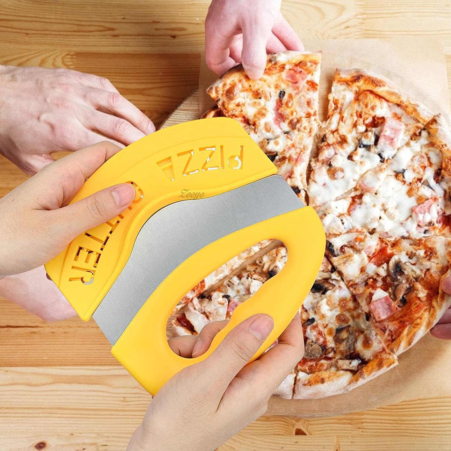 Super Sharp Pizza Cutter - Pack of 2 -4 Super Sharp Pizza Cutter - Pack of 2 -4