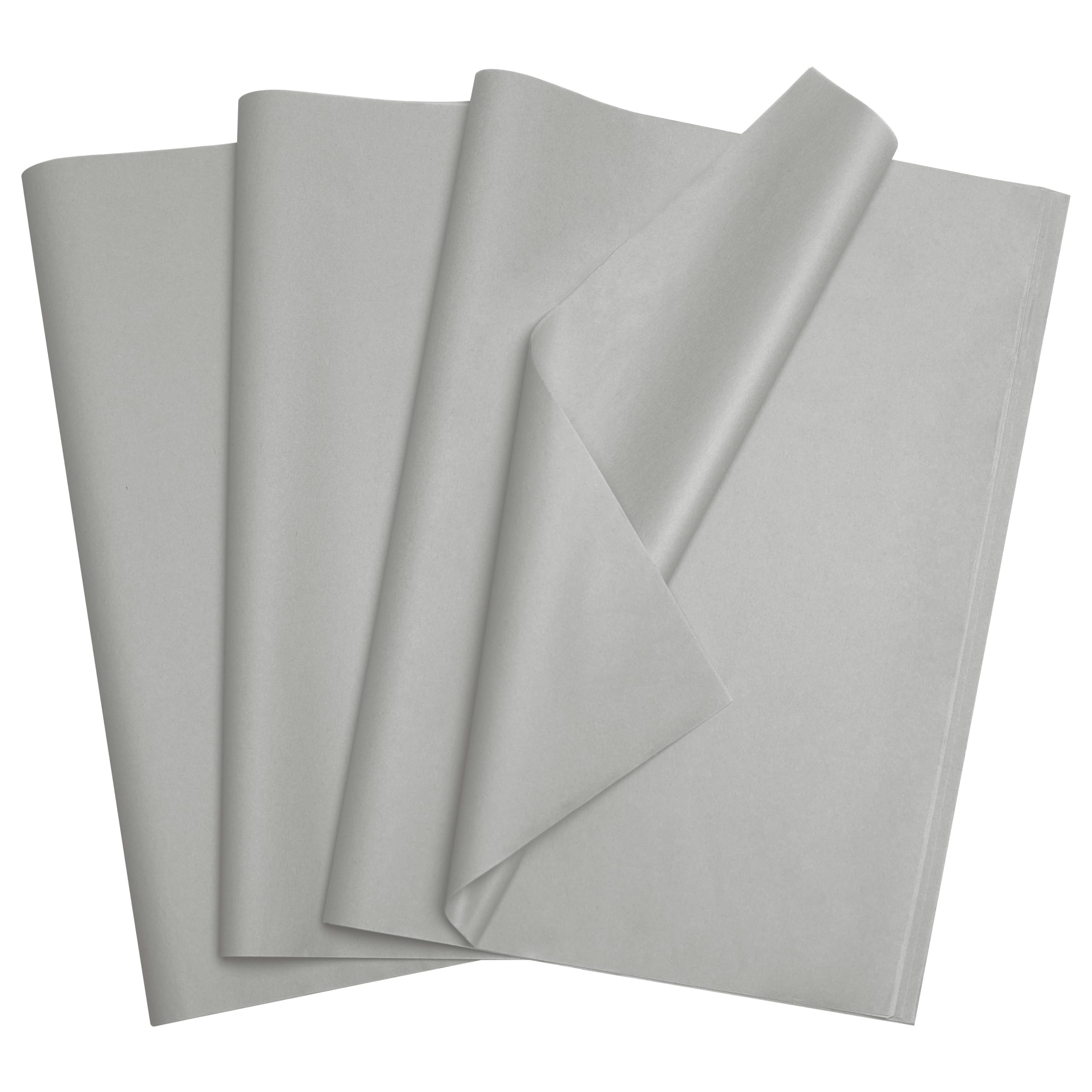 Bobobag 100 Sheets Grey Tissue Paper, 20" x 14" Tissue Paper for Gift Bags, Bulk Gift Wrapping Tissue for DIY Crafts, Birthday, Christmas and Holiday Decor