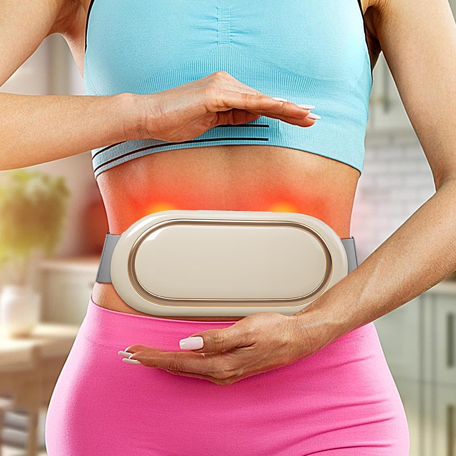 Ceinture Reductrice Ventre Plat,Équipement de Fitness Électrique pour Abdominaux | Ceinture Massante Amincissante Sans Fil Portable pour Développement Musculaire Brûlage de Graisse et Sculpture