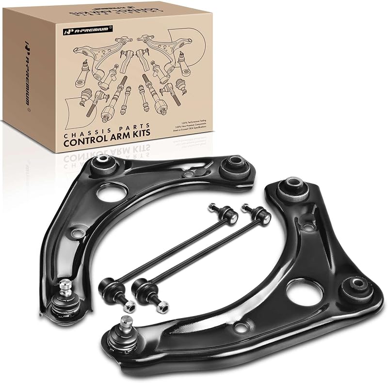 Kit de suspensão dianteira A-Premium com braços inferiores e bieletas – 4 peças