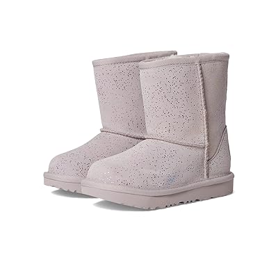 UGG Kids Classic II Shimmer Sky (Toddler/Little Kid) Girls Shoes Pale Smoke/Rainbow Metallic