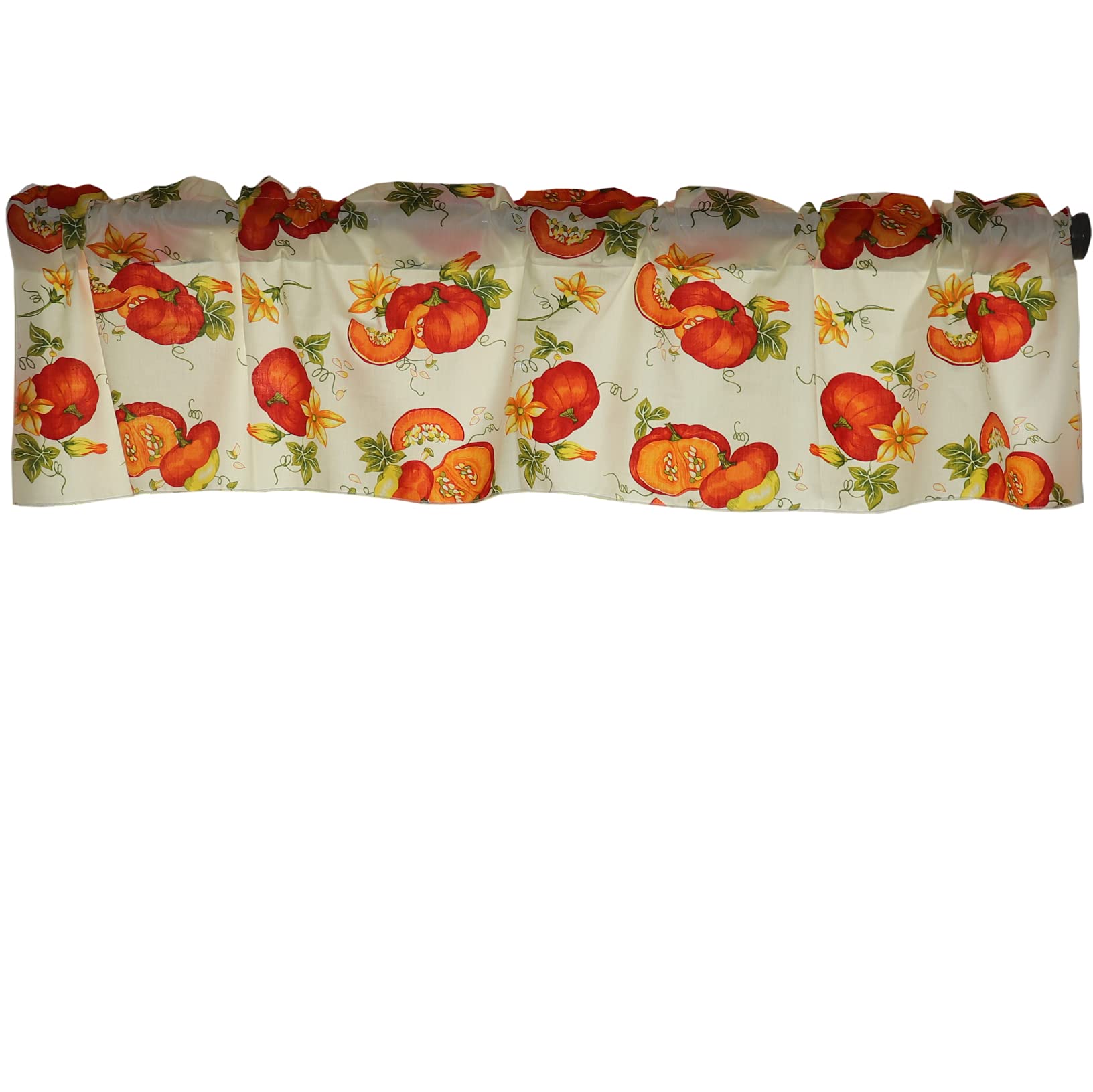 Zen Creative Designs Pumpkins Fruits Cotton Window Valance Home Décor Bedroom Nursery Kitchen Window (58