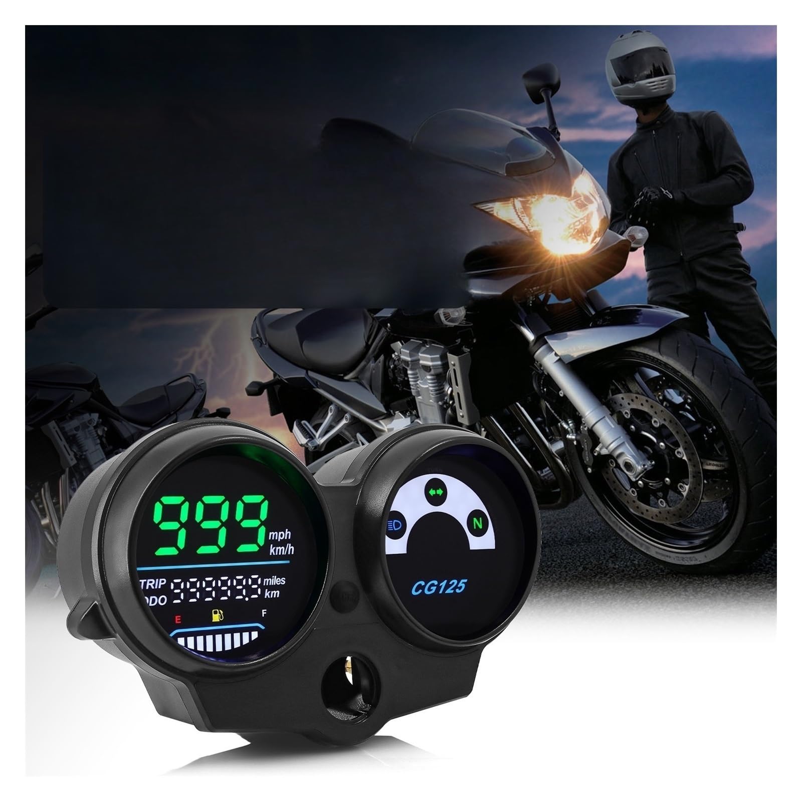 Digitale contagiri Per Il Brasile Per CG125 Anno Dal 2000 Al 2008 Per Fan 125 Per Titan 2013 Dashboad Pannello Digitale LED Tester Tachimetro Del Motociclo