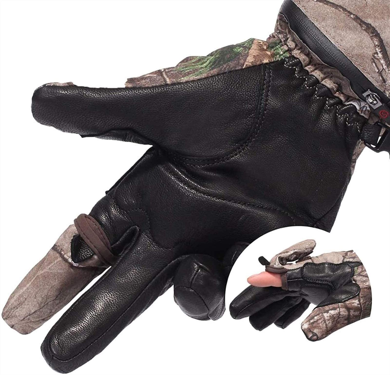 Guantes térmicos Recargables para Mujeres y Hombres, Guantes térmicos Impermeables para Montar en Bicicleta para Esquiar al Aire Libre, Snowboard, Ciclismo