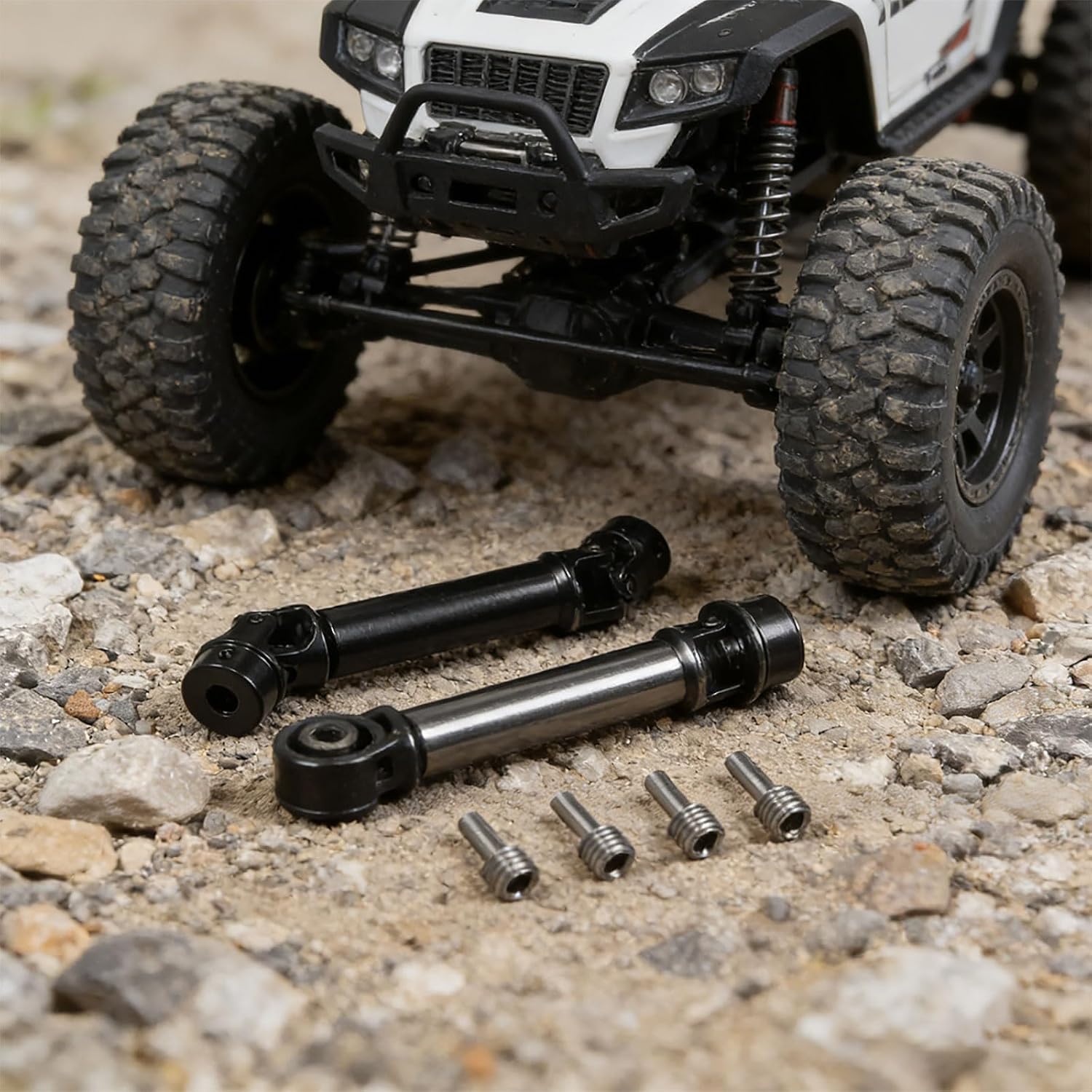 Heavy Duty Stainless Steel Transmission Shaft for 1/18 Version Enhanced Build for Prolonged Usage Scale Drive Shaft