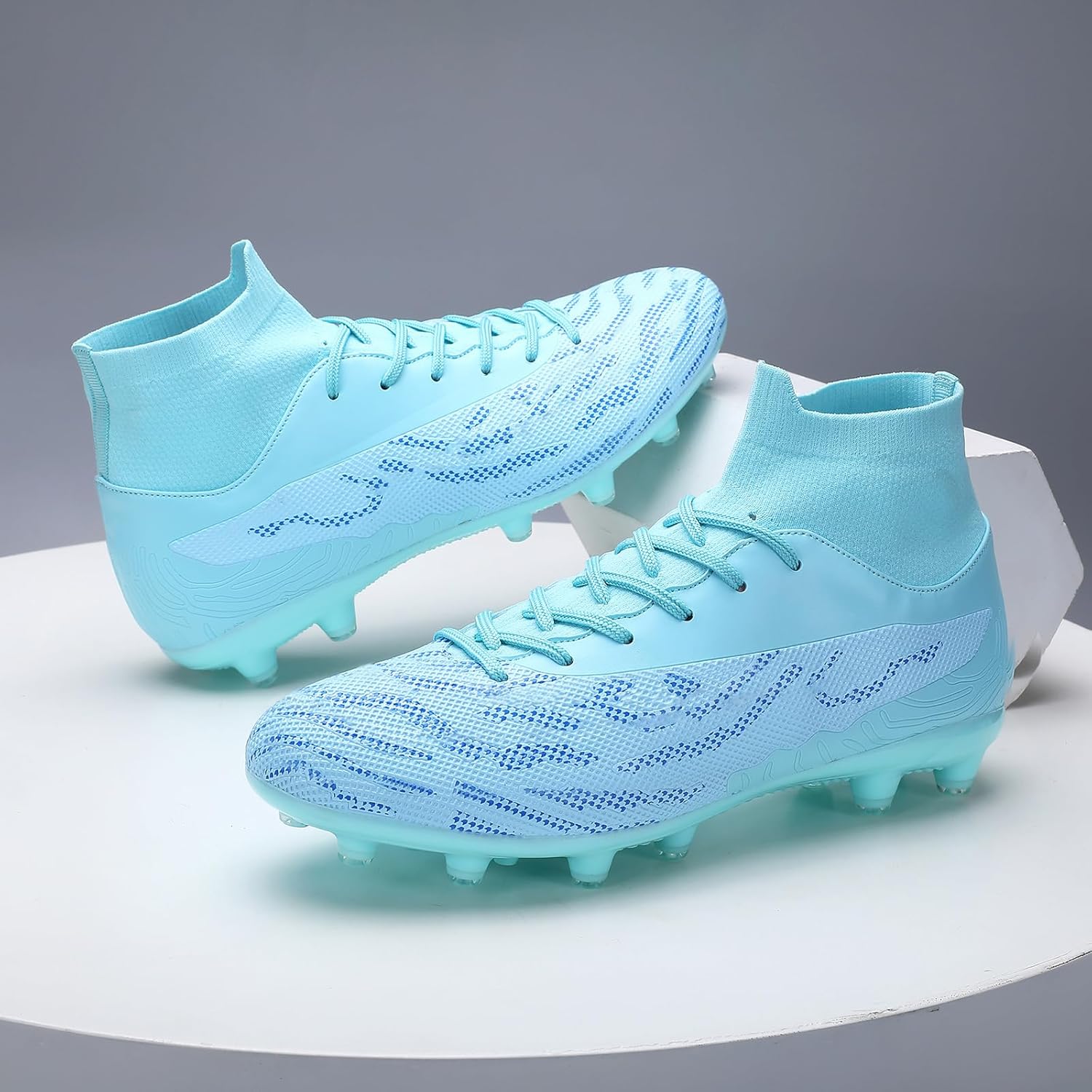 Soccer Cleats for Mens Womens Football Shoes Turf Soccer Shoes Indoor/Outdoor High-top Football Cleats AG/FG - Image 3