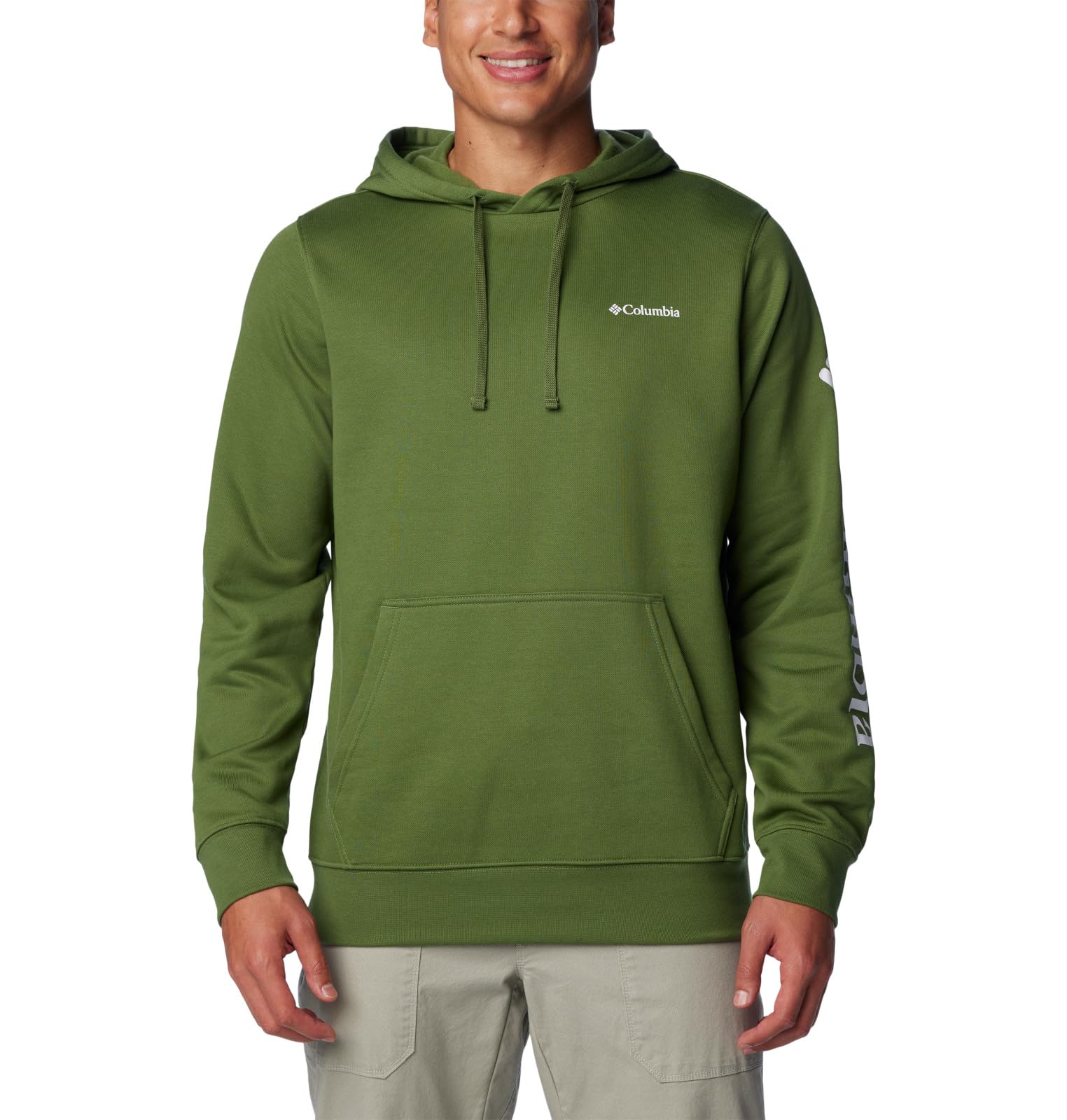Columbia Men's Trek Hoodie, Canteen/CSC Sleeve Logo, X-Small