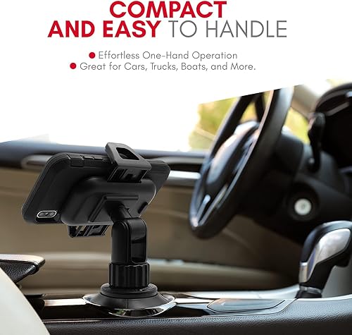 Miniatura 5 de Macally Soporte para portavasos - Soporte universal para teléfono de coche para iPhone, Samsung y teléfonos inteligentes