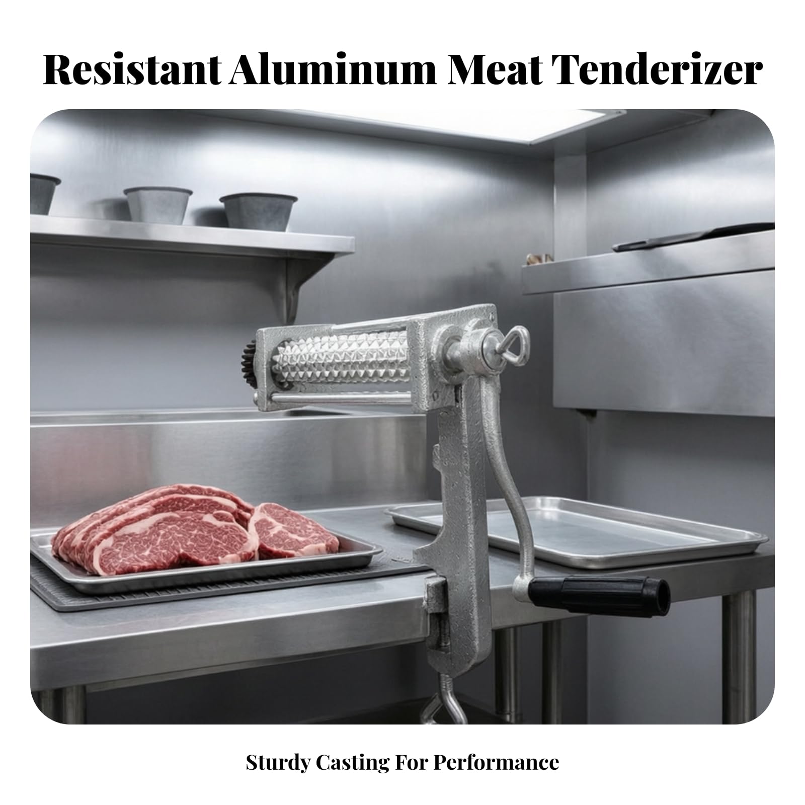 Tenderizzre di e Manuale Regolabile Tenderizzre Rulli Ergonomico Utensile da per Arrostiti