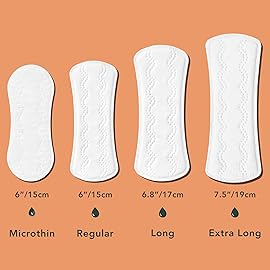 Rael Panty Liners for Women, Organic Cotton Cover - Regular Pantiliners, Light Absorbency, Unscented, Chlorine Free (Regular, 60 Count)