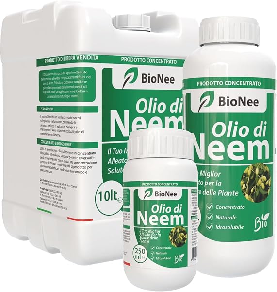 Olio di Neem - insetticida naturale biologico solubile in acqua (1 litro) - 1