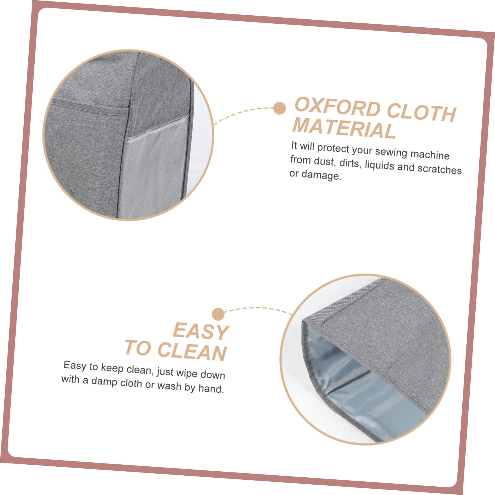 Homoyoyo Practical Sewing Machine Cover Decorative Machine Bag for Dust Protection Organization