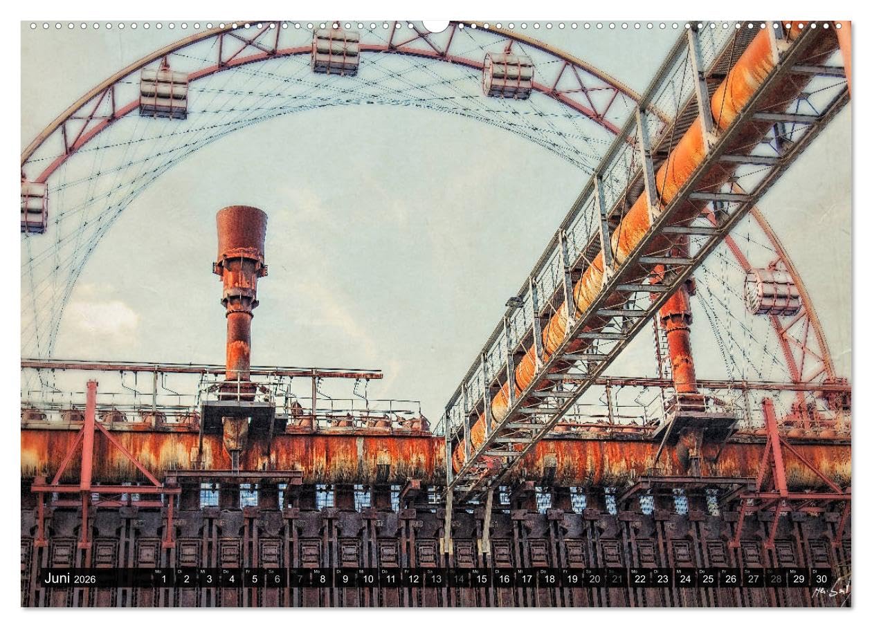 Ruhrpott - Kunstvolle Ansichten (Wandkalender 2026 DIN A2 quer), CALVENDO Monatskalender: Das Ruhrgebiet. Von jeher eine besondere Region mit einer ... Orten und Ansichten. (CALVENDO Orte)