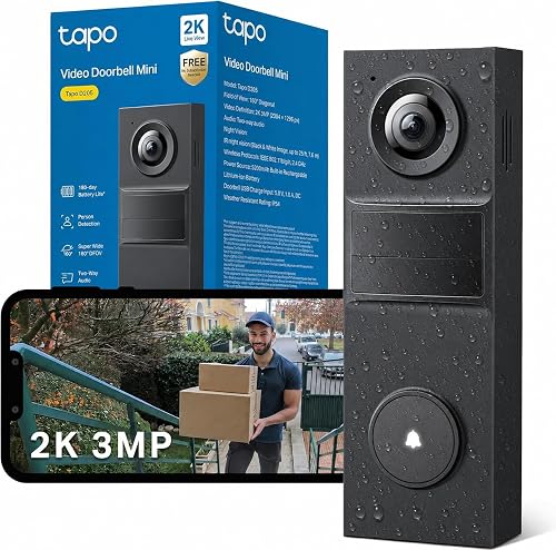 Tapo D205, sonnette vidéo connectée TP-Link 2K 3MP