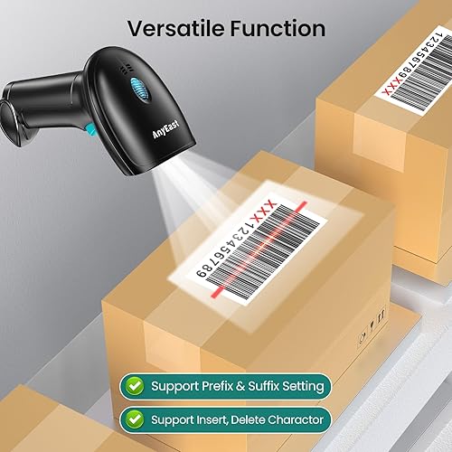Miniatura 7 de Escáner de código de barras con soporte, escáner de código QR 2D 1D de inventario con cable USB, compatible con computadora POS MAC con escaneo