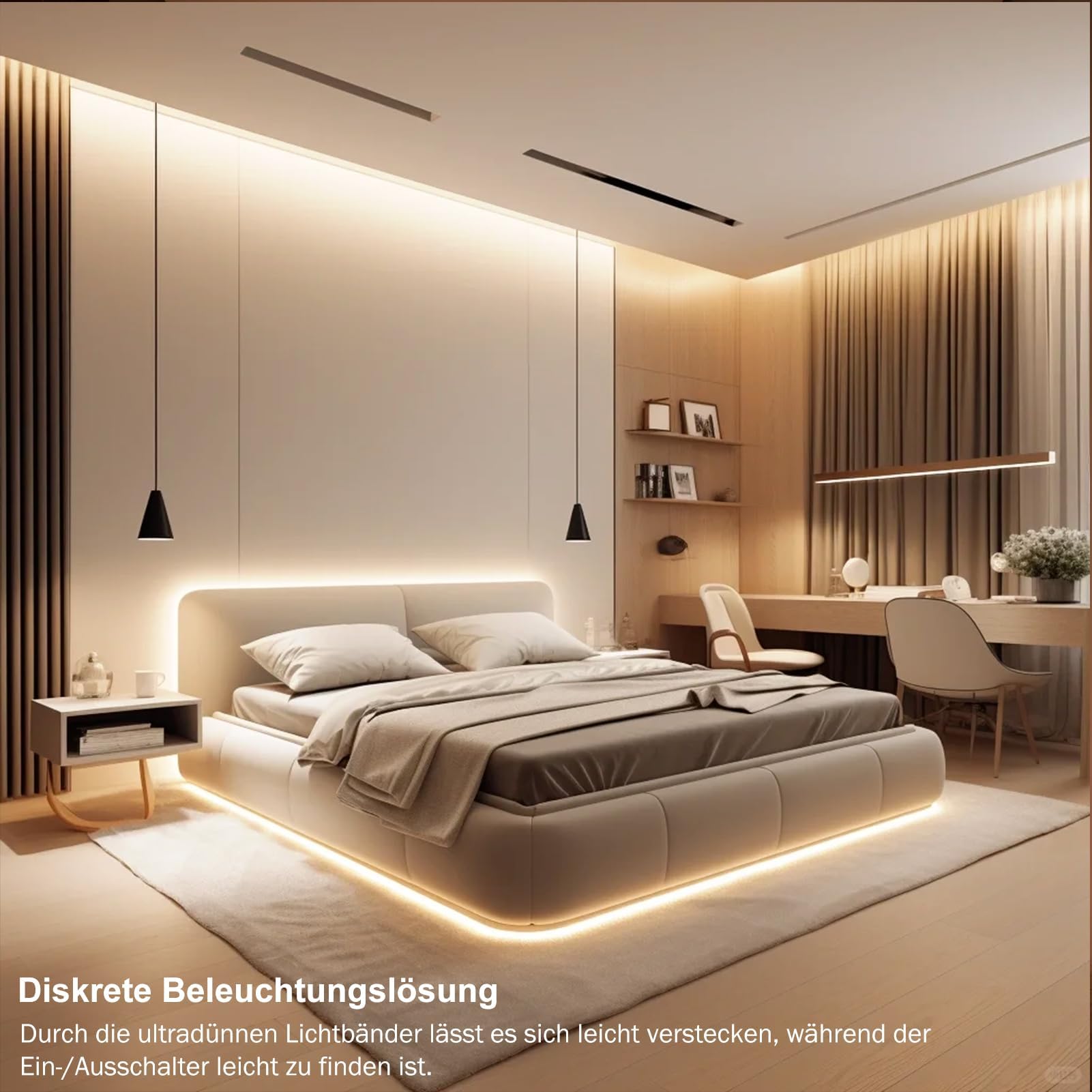 Striscia LED DBFAIRY 2m A Batteria - Con Telecomando E Timer, Bianco