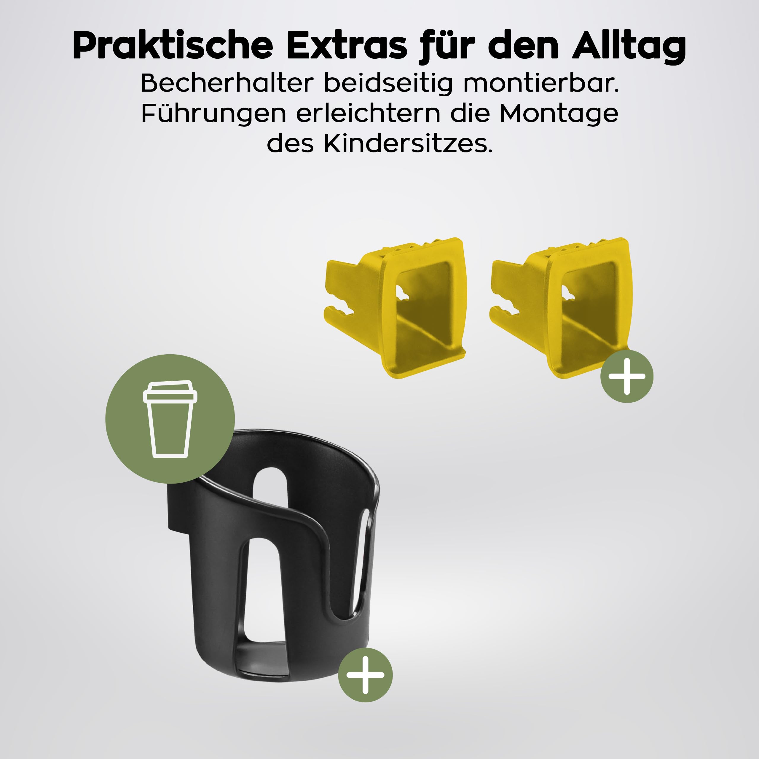 Tulano Cabby 35 Kindersitz - 15–36 kg - 125–150 cm ab 4 Jahren - ISOFIX | sichere Sitzerhöhung Auto Kinder - Vorwärtsgerichtet - ergonomisch gepolsterte Sitzfläche - waschbarer Bezug – Grau