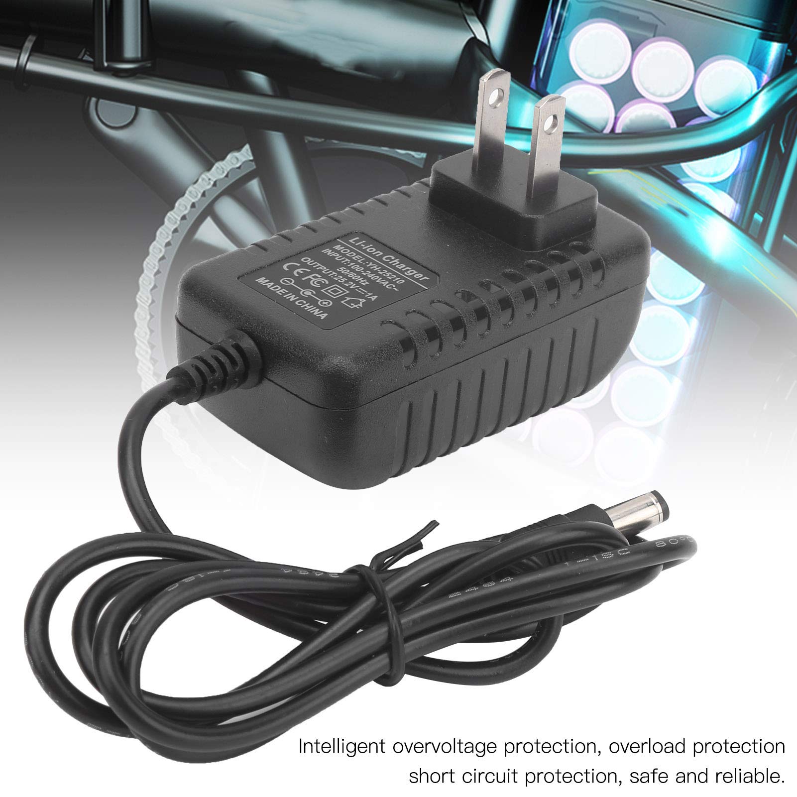 Adaptateur Secteur, 25.2V/1A Adaptateur de Chargeur Li-ION avec