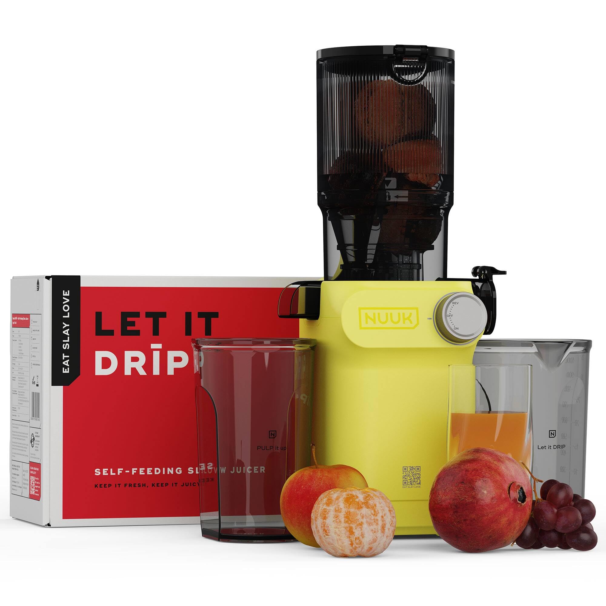 Nuuk Drip Self Feeding Cold Press Juicer For Home Mimics