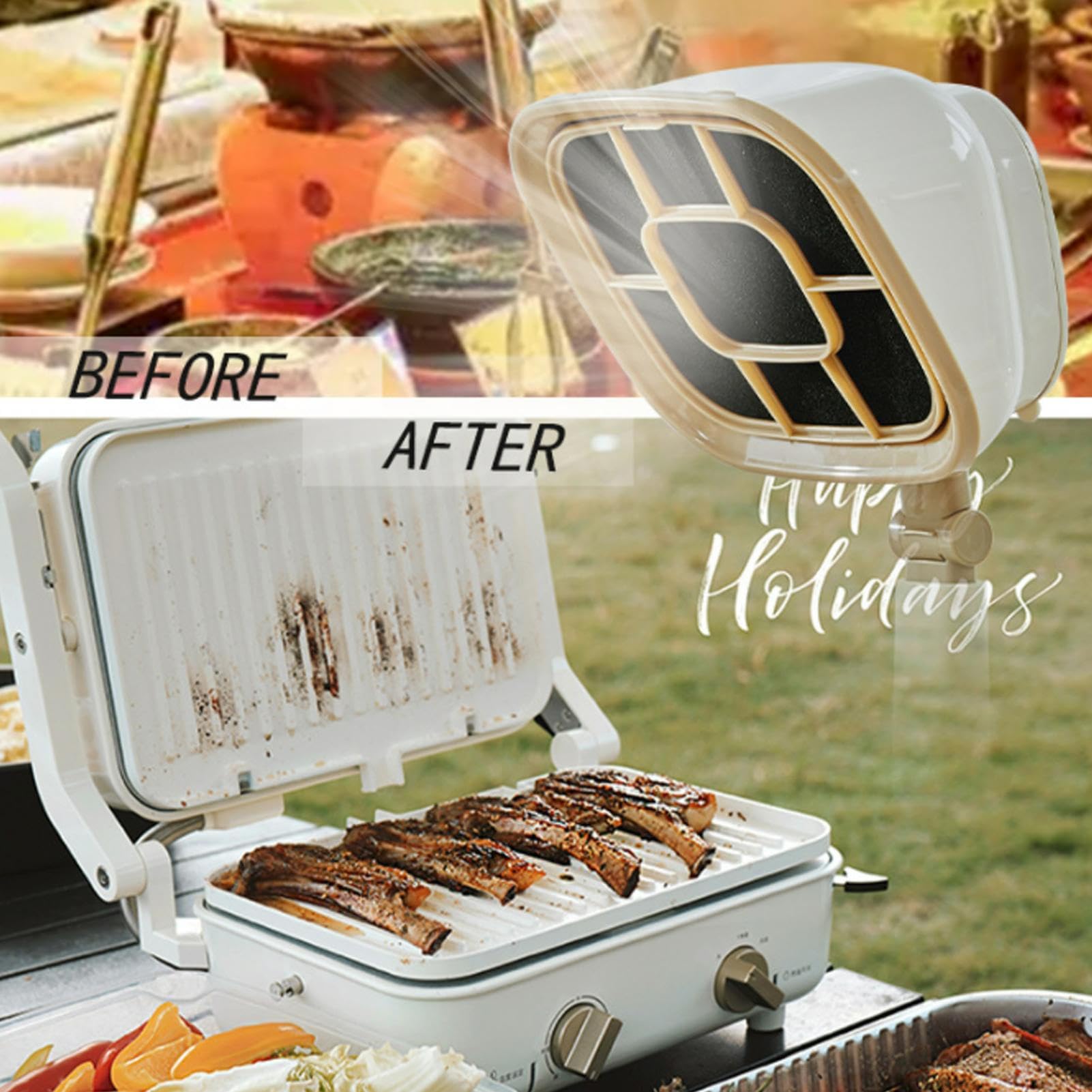 Mini hotte aspirante, silencieuse et puissante 3200 tr/min, petite hotte réglable, à faible bruit, portable, mini hotte de table avec forte aspiration, extracteurs de cuisine Miccro pour cuisine,