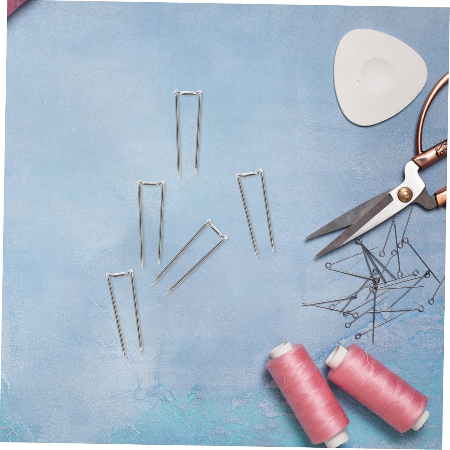 jojofuny 100pcs U-Shaped Patchwork Pins for Sewing and Quilting Cloth Positioning Needles for DIY Crafts and Home Use Sturdy and Easy to Handle