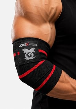 Elbow Wraps   A rl k Antrenman  Dirsek Bandaj  2 li Black