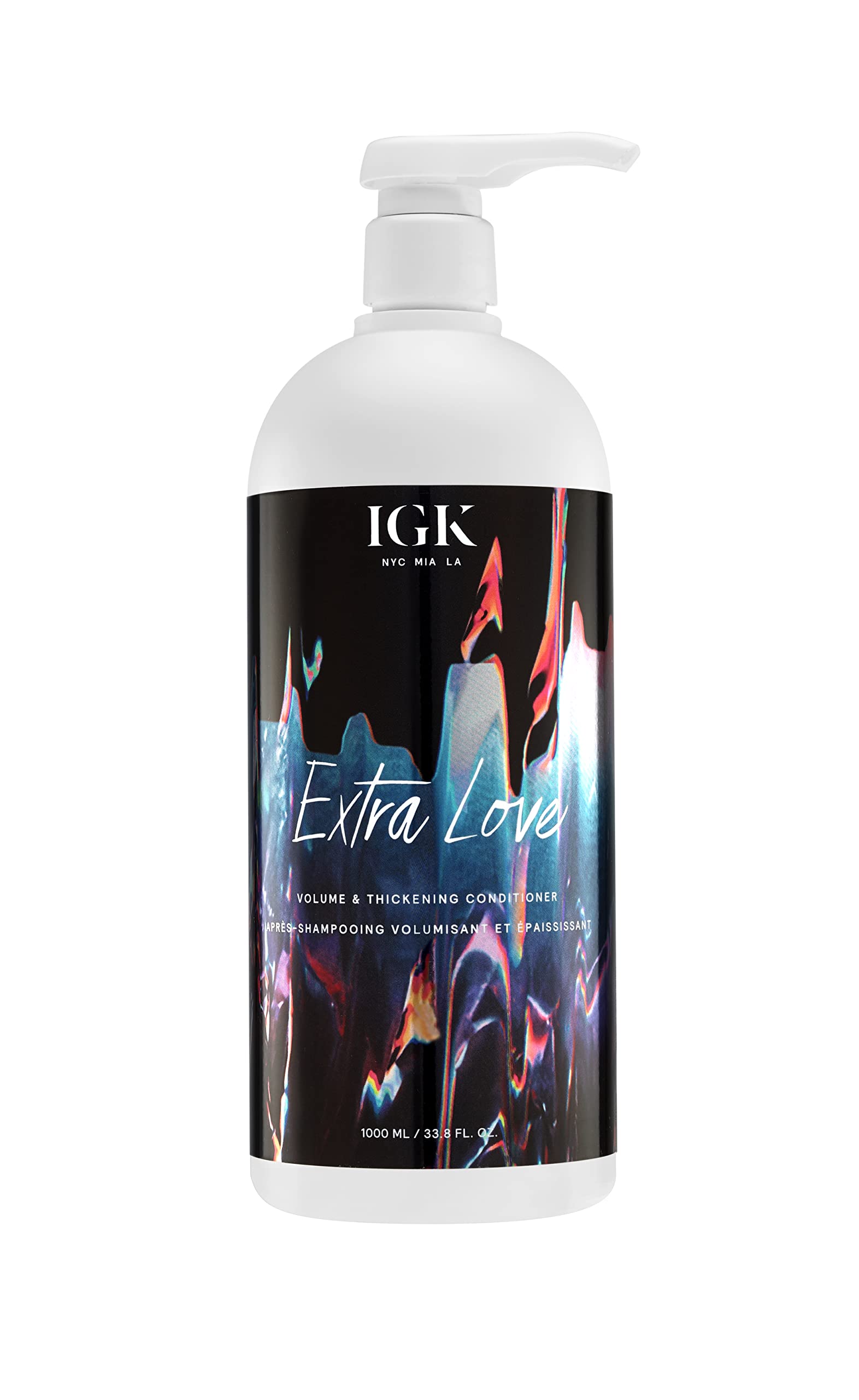 IGK EXTRA LOVE Volume & Thickening Conditioner | Lightweight + Supports Scalp + Balance Oil | Vegan + Cruelty Free |
