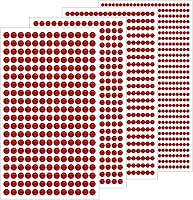 Vista 1 de 1799 piezas de pegatinas de gemas - Gemas de imitación autoadhesivas para manualidades - Con temática del Día de San Valentín, pegatinas redondas