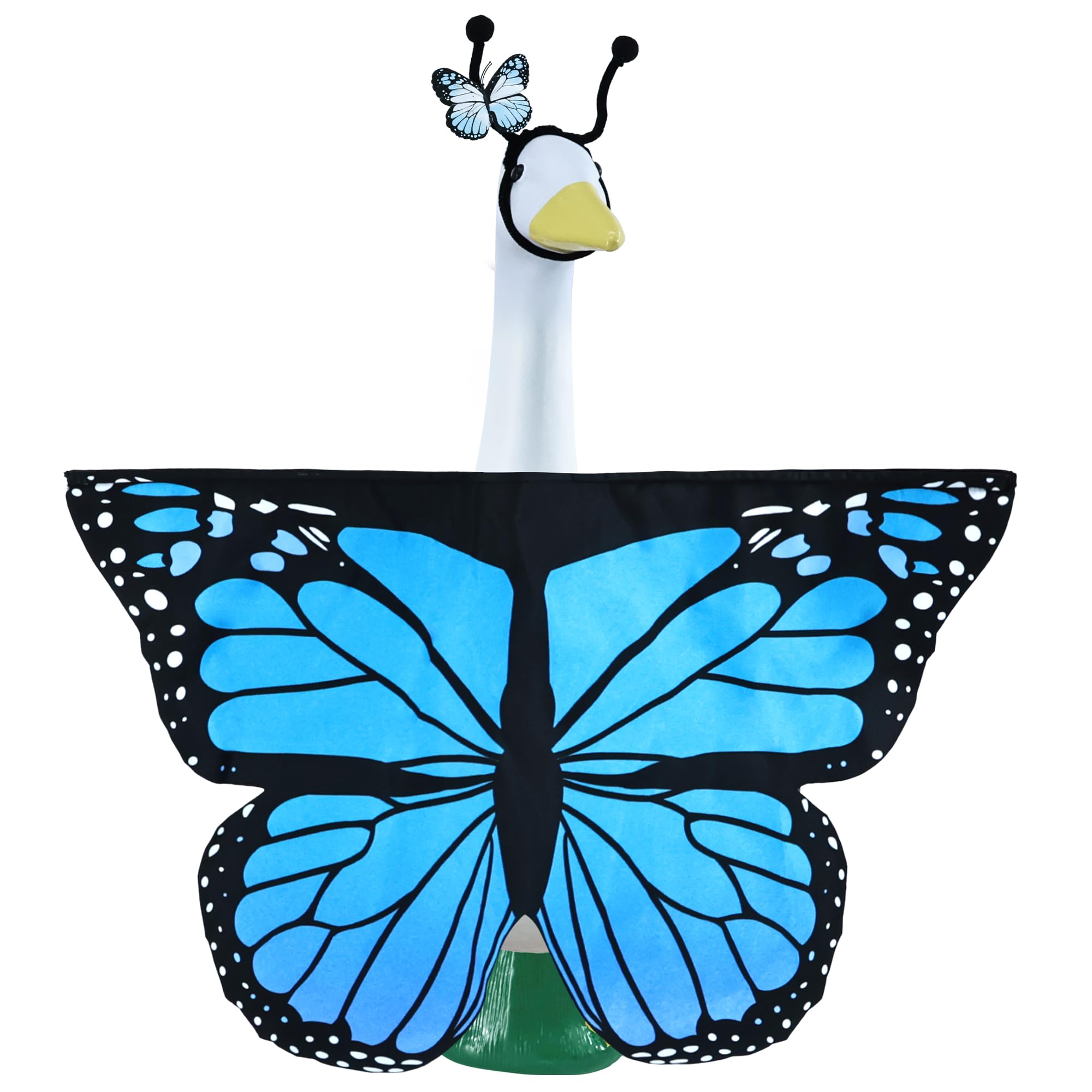 AMAMHAHAVA Butterfly Porch Goose Outfit for 23 Inch Porch Goose Statue