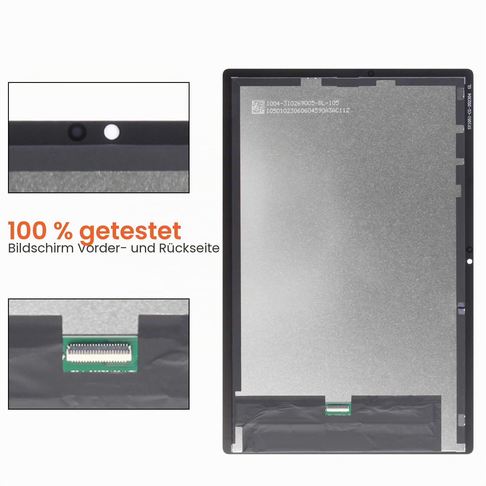LCD-Bildschirm für Samsung Galaxy Tab A8 10.5 2021 SM-X200, Digitalisierer SM-X205 Display Panel Montage Set (schwarz)