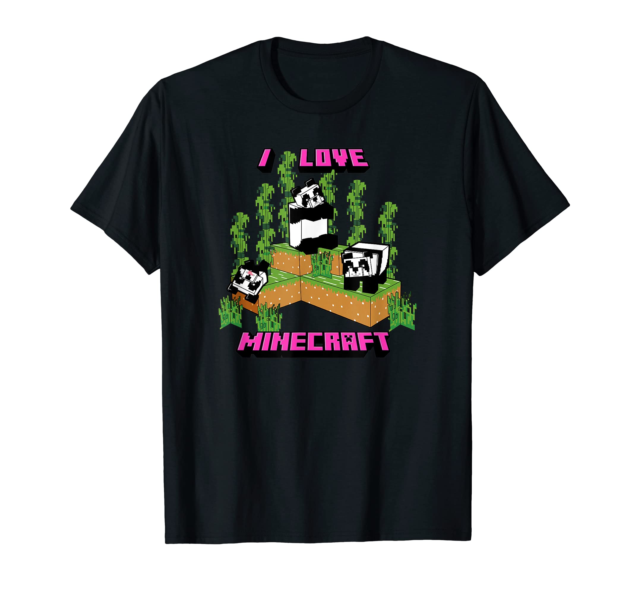 MinecraftPanda Love Poster T-ShirtOEKO-TEX STANDARD 100