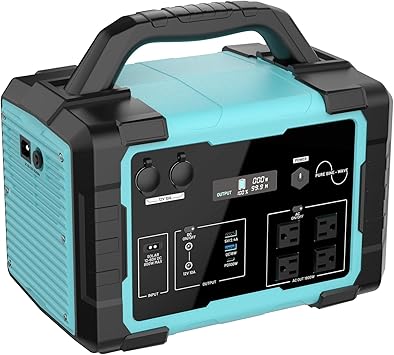 Portable Power Station 1800W 3600W Surge, 1024Wh LiFePO4 Solar Generator, 1.5H Fast Charging Home Battery Backup with 4 AC Outlets, Emergency Power Supply for Camping, RV, Off-Grid