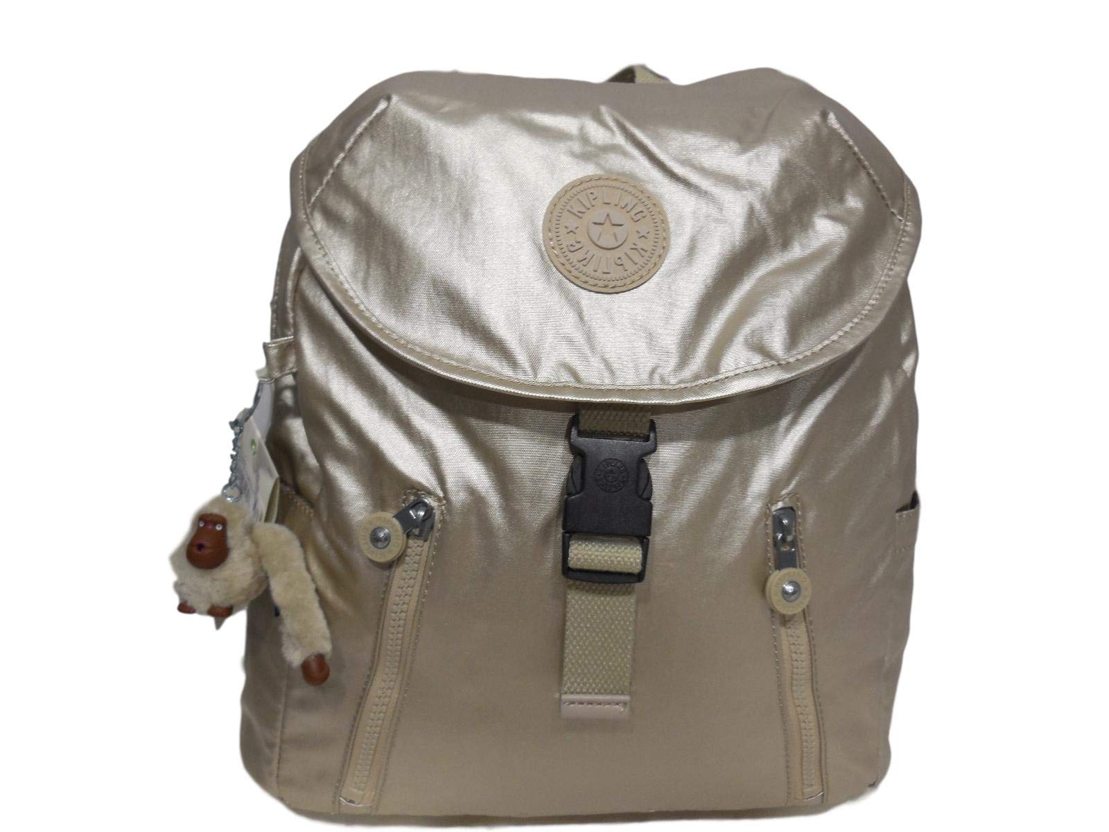 Kipling Zakaria Gm Backpack Gleaming Gold Metallic 11 25 X  display picture 3