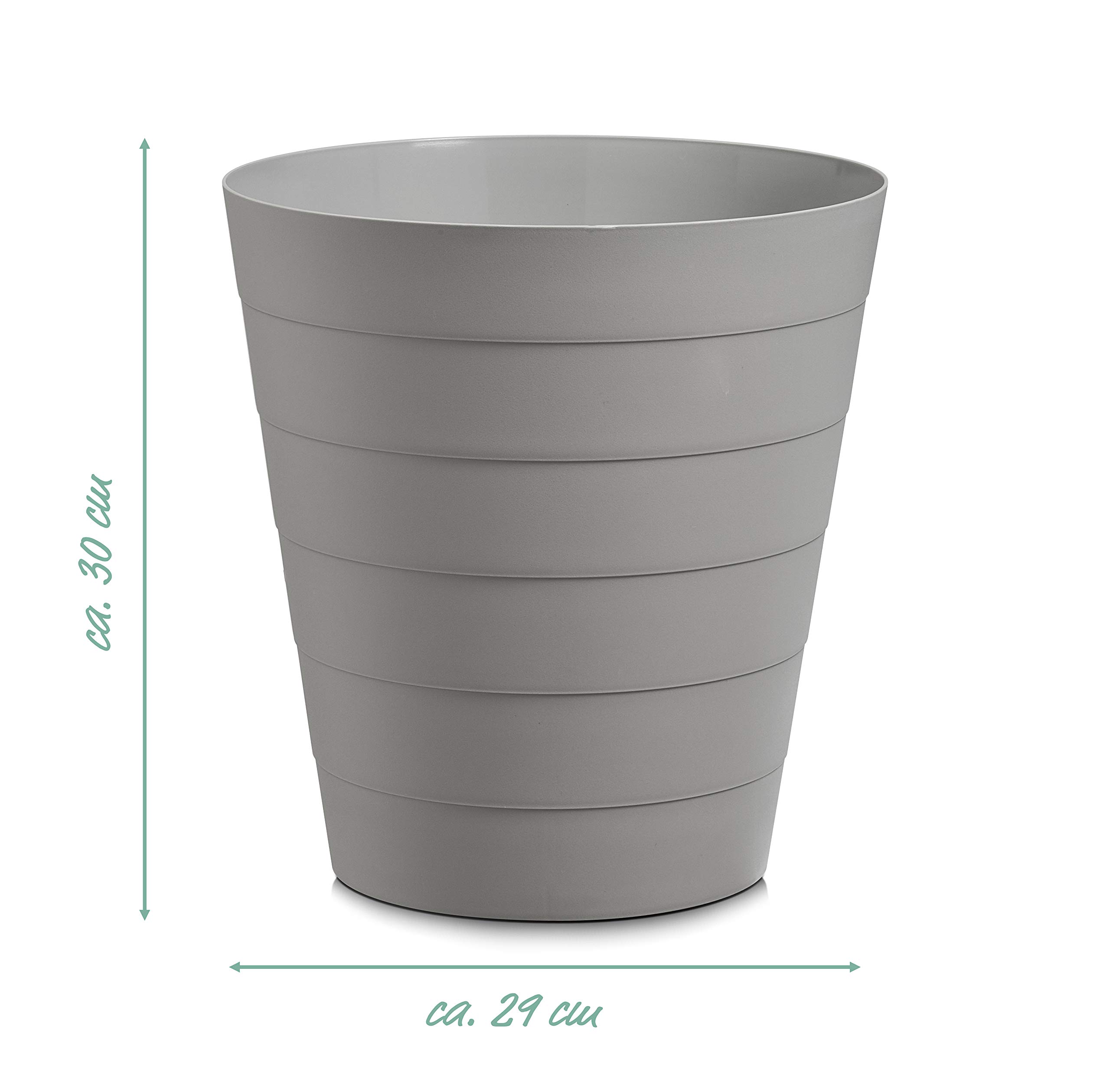 Corbeille à Papier Blanche En Acier Tressé (Mesh) - Diamètre 29,5 Cm, Hauteur 35 Cm - Zeller Present - 4