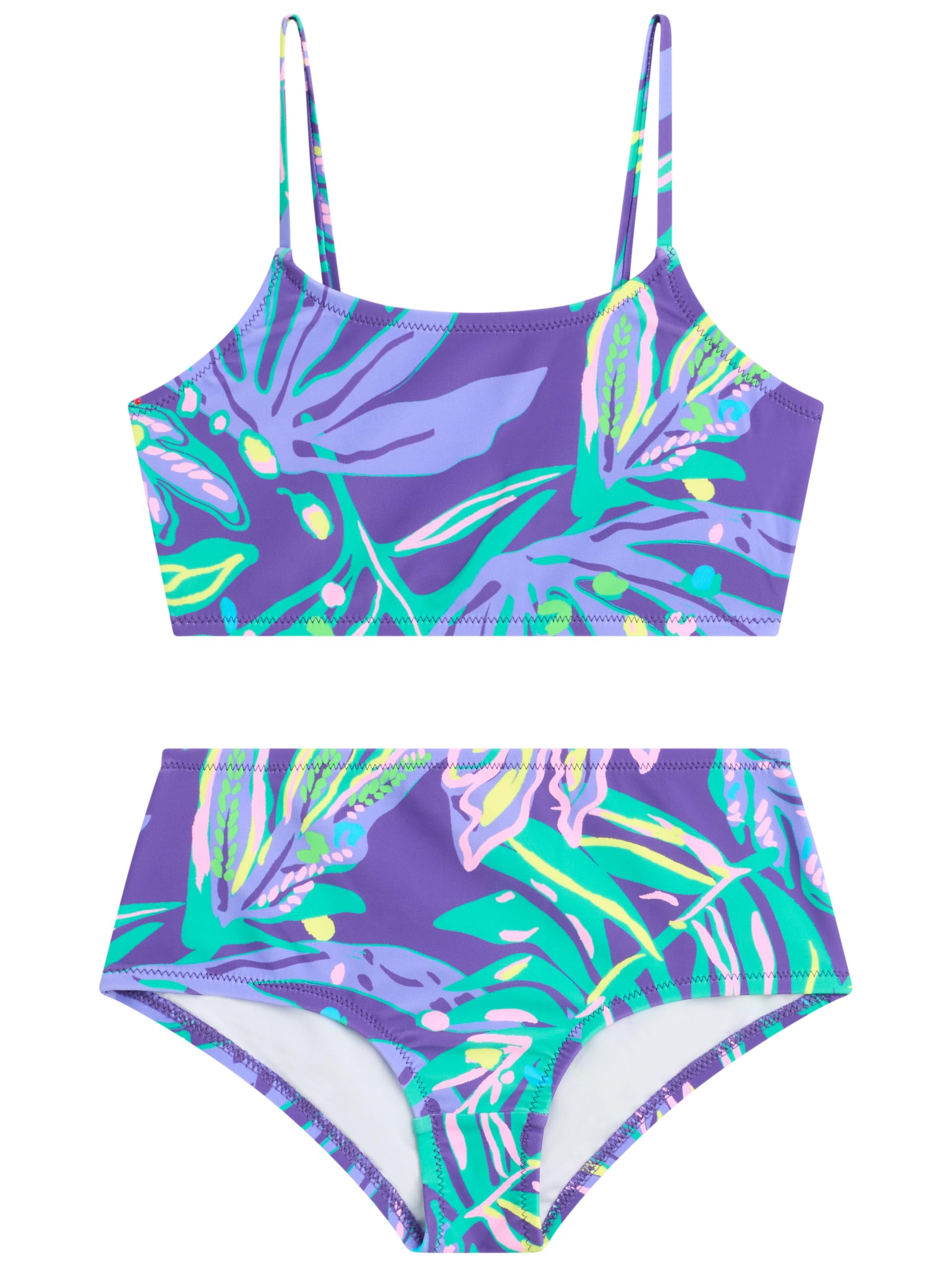 Kanu Surf Girls' Tammy Beach Sport Square Sun Bikini 2-piece Swimsuit