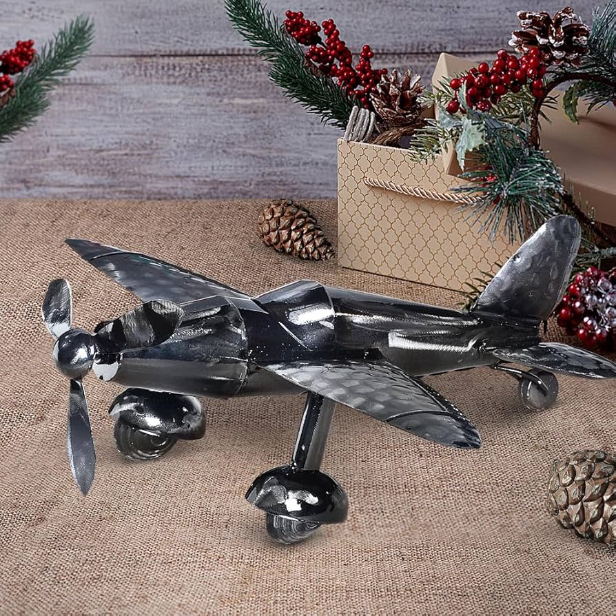 Amazon.com: PXHWWHXP Vintage Metal Airplane Decor Model, Retro