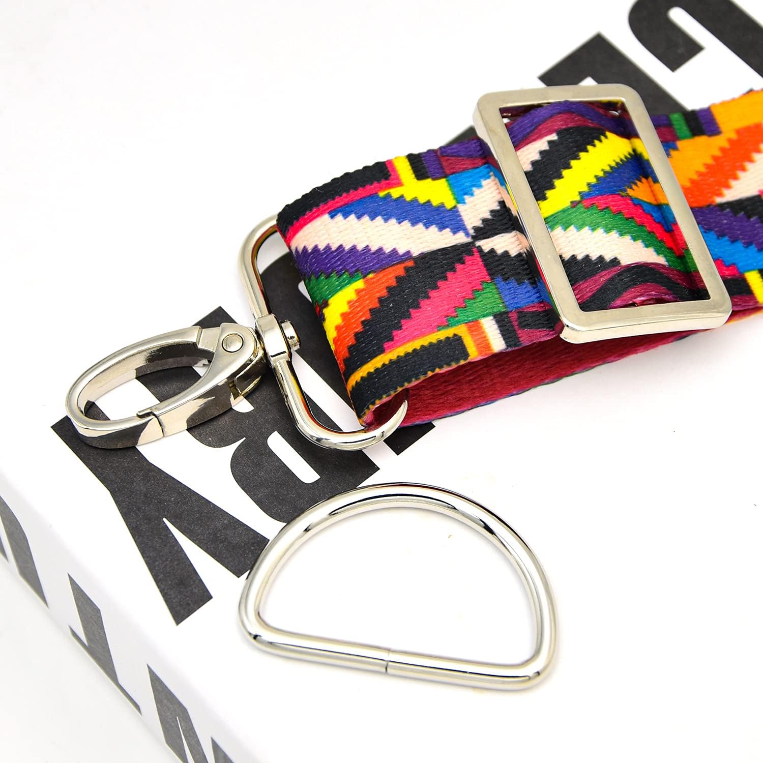 15Pcs Metal Swivel Snaps Hooks with D Rings and Tri-Glides Slide Buckles for Key Lanyard Purse Bag Straps Dog Collars DIY Sewing Hardware Craft (1-1/2 inch,Silver) - Image 5