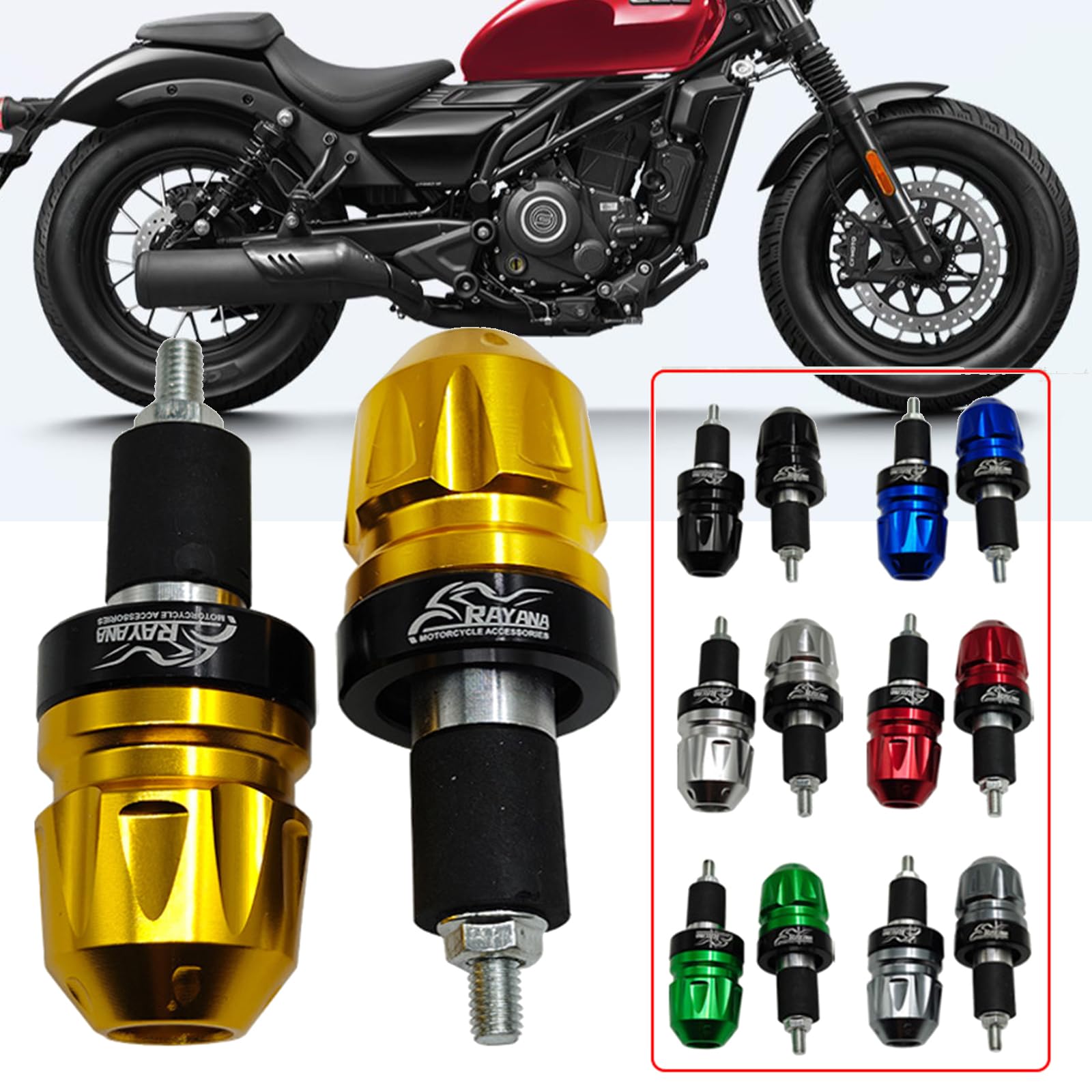 Amazon | ダートバイクアルミハンドルバーエンドプラグキャップ