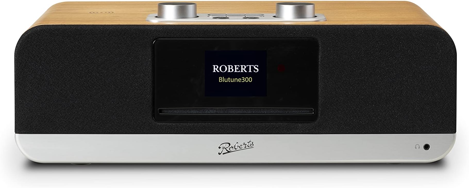 Roberts RadioBLUTONE 300 All-in-One Music System - CD, Bluetooth, USB, FM/DAB/DAB+, Cherry Wood