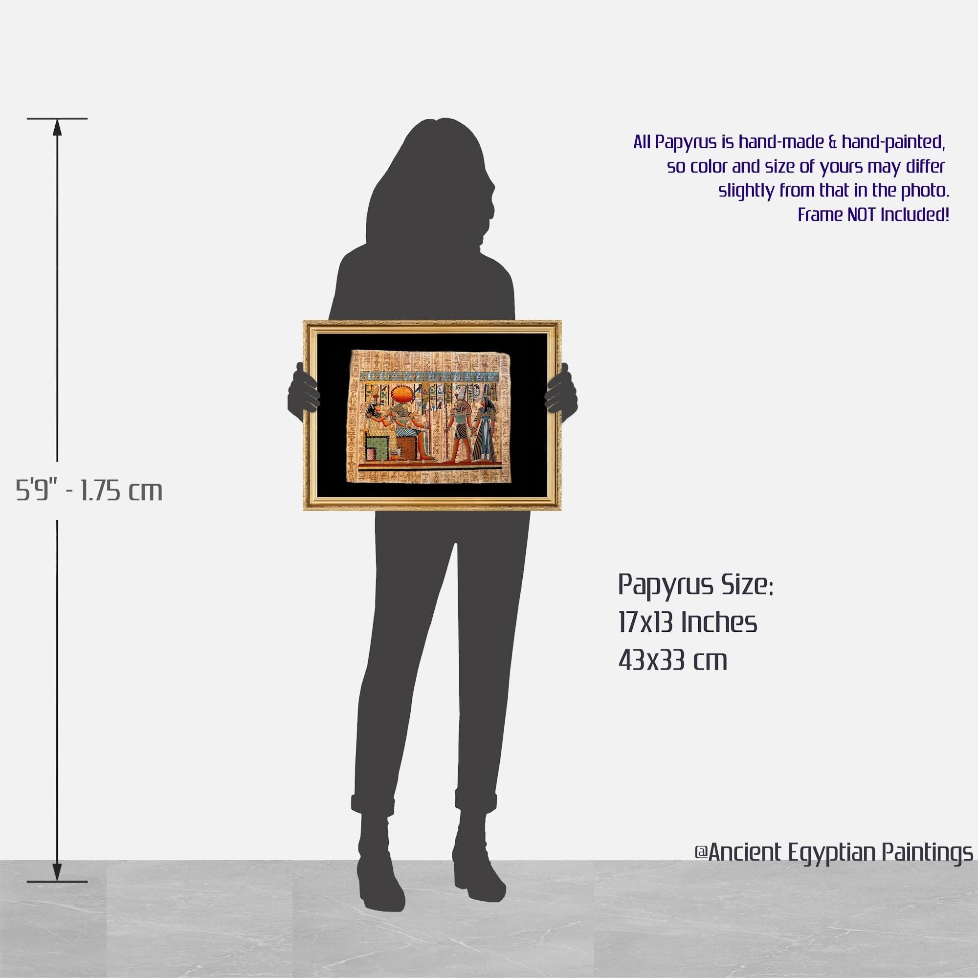 Amazon.co.jp: 古代エジプト絵画 女神ハトレ神ホルスの墓の絵画、来世