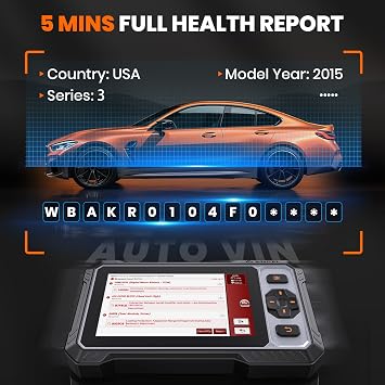 ANCEL FX6100 Bidirectional Scan Tool, Full System OBD2 Diagnostic Scanner with 15+ Reset, Brake-pad/Battery/ABS/TPMS/Steering Angle/Injector Coding, CAN FD & FCA AutoAuth, Lifetime Free Updates