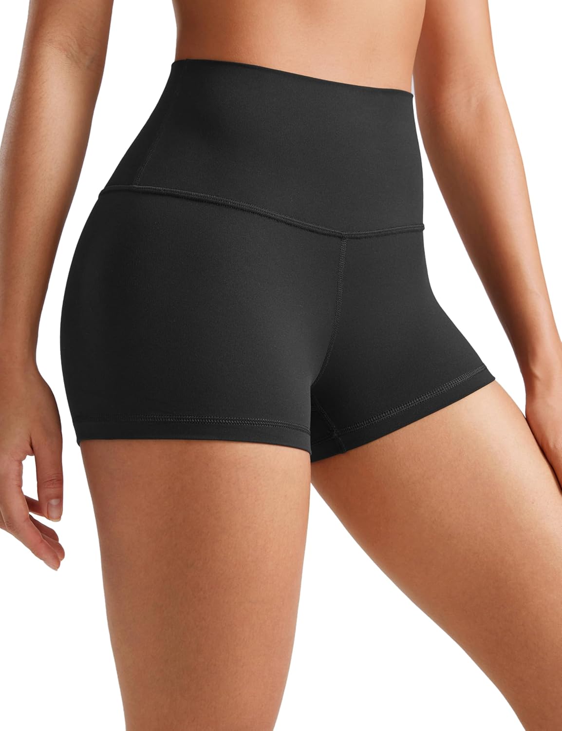 CRZ YOGA Butterluxe Biker Shorts 2.5″- High Waisted Yoga Workout Spandex Womens Running Volleyball Booty