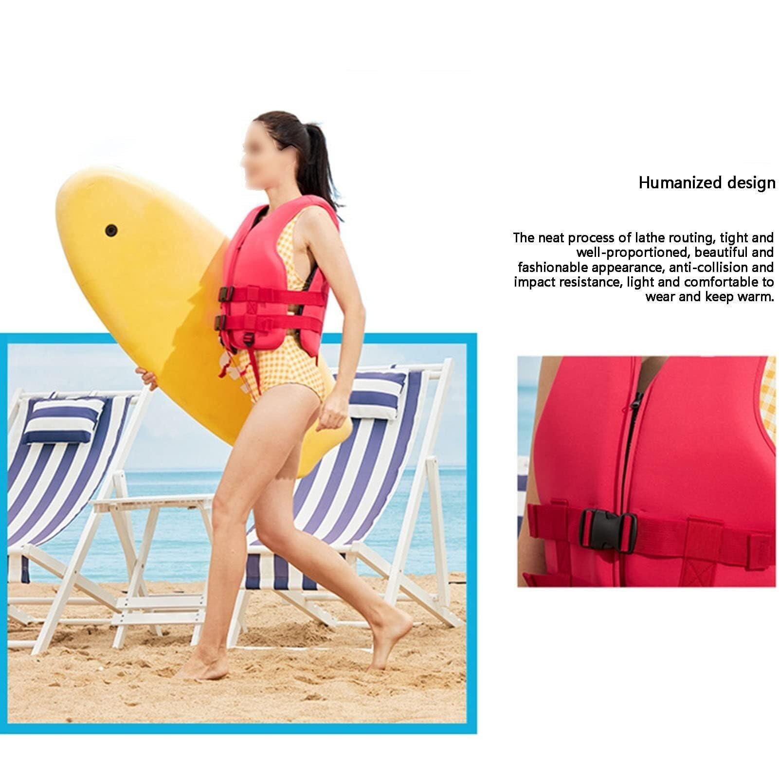 Neopren-Surfjacke for Kajakfahren, Schwimmen, Angeln, Sicher