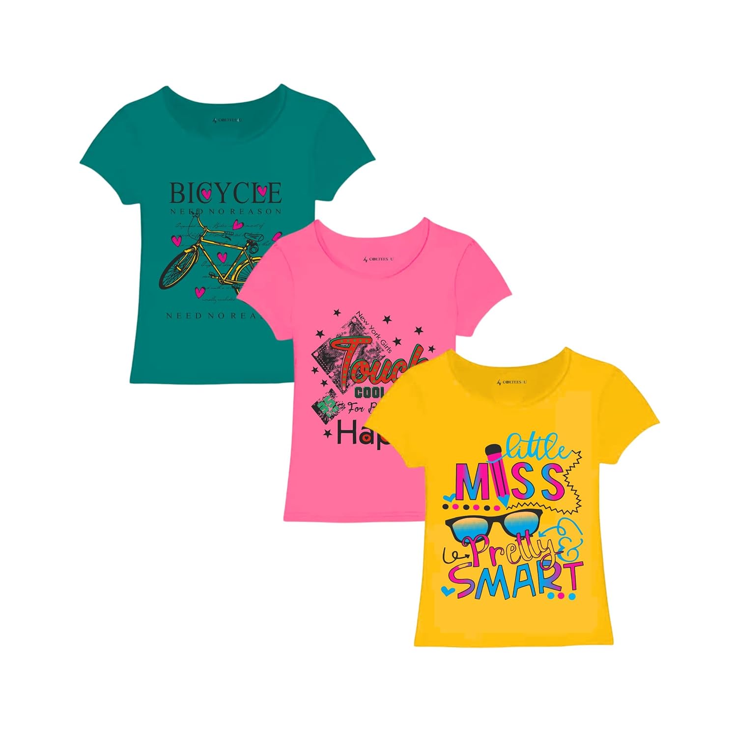 Girls Half Sleeves Cotton Tshirt Combo Pack of 3 - Review, Price and Buying Guide