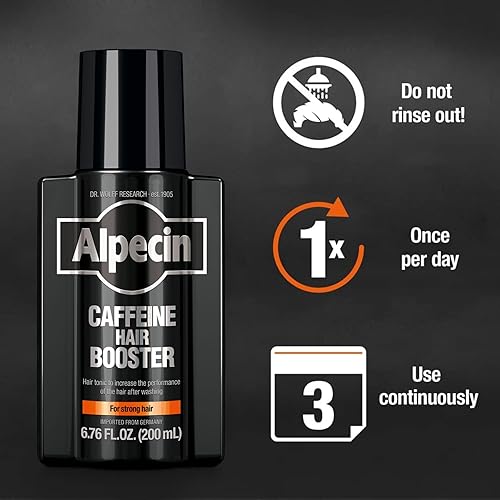 Vista 11 de Alpecin After Shampoo - Líquido de cafeína 6.76 fl oz (paquete de 3) I Solución tópica para el adelgazamiento del cabello masculino I Promueve