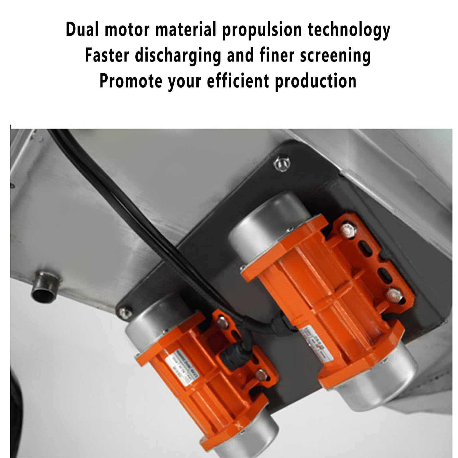 Tamizadora Polvo Automática,tamiz Vibratorio Acero Inoxidable Con Malla40/60 Y Puerto Descarga Nivel 2,tolva Alimentación Con Flujo Cribadoajustable,sin Obstrucciones,reduce Los Costos Mano Obra