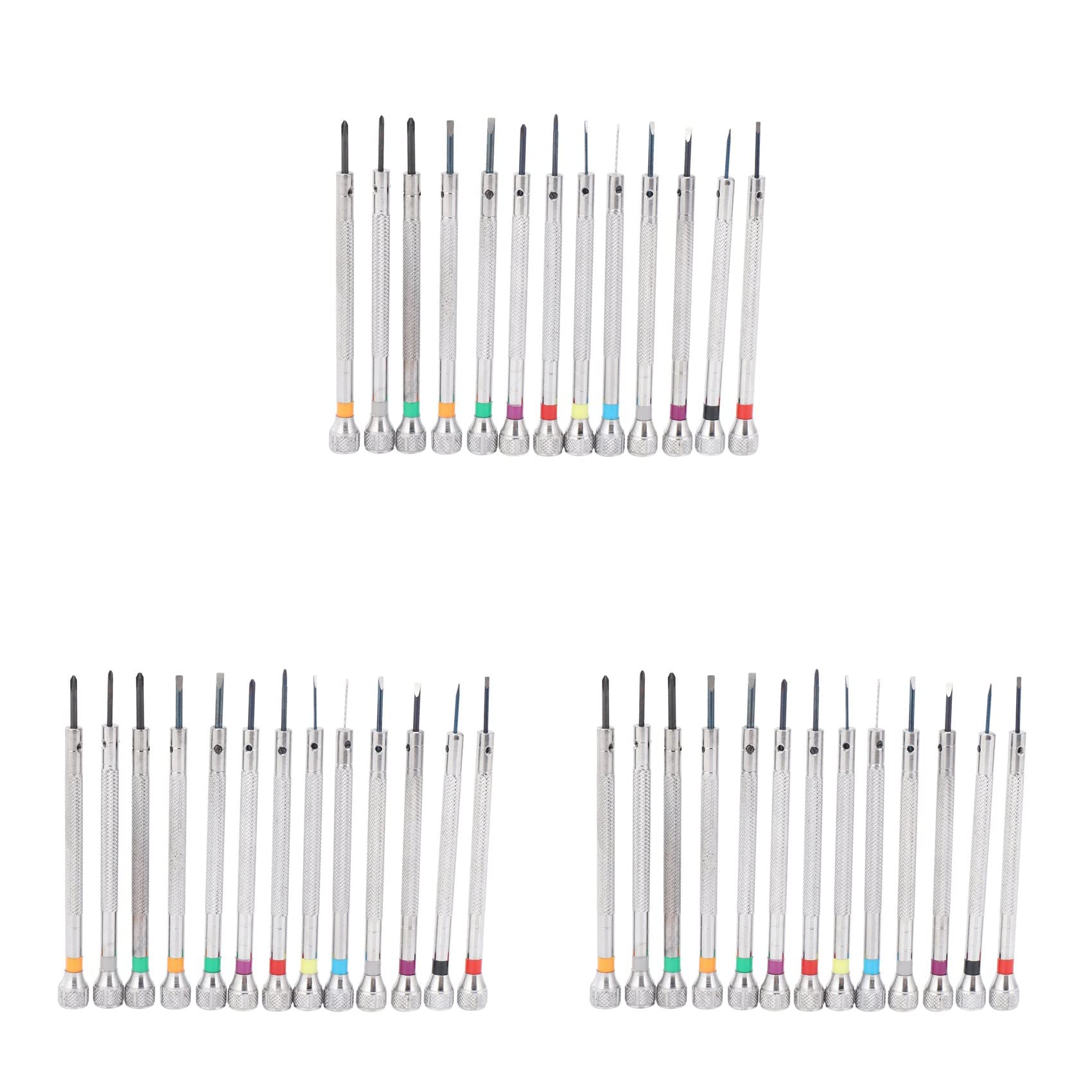 Tournevis montre de bijoutiers avec lame plate assorti fendue de 0.6 à 2.0 mm