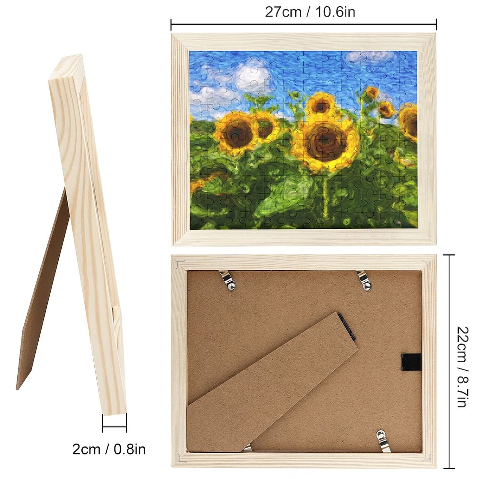Amazon | 120ピース ジグソーパズル ひまわり ゴッホスタイル 木製