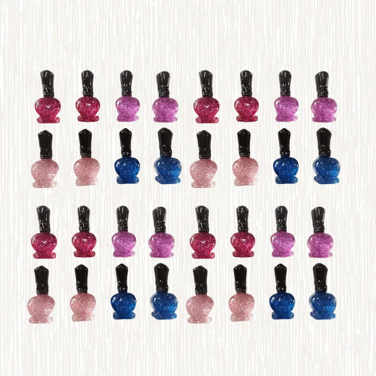LIOOBO Nail Polish Decor Resin Phone Case DIY Phone Shell Accessory 40pcs | Mixed Color Charm Piece, Simulated Polish Detail, DIY Craft Supplies Random Color