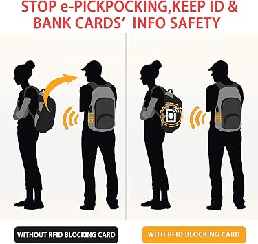4 Pack RFID Blocking Card, Bank Debit Credit Card Protector, Anti-Theft Contactless NFC Blocker, Entire Wallet Protection